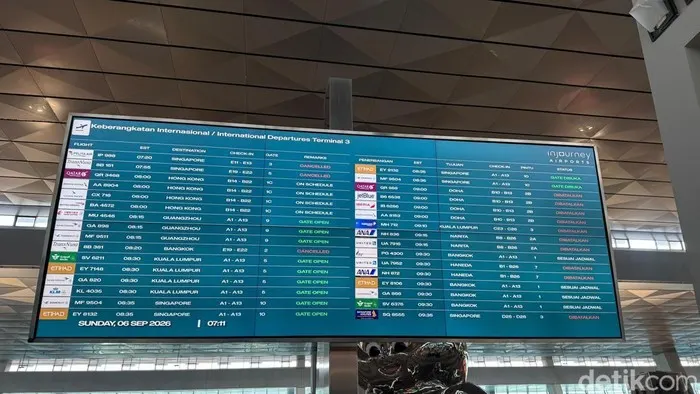 209 Penerbangan di Soetta Terdampak Akibat Abu Vulkanik Anak Krakatau