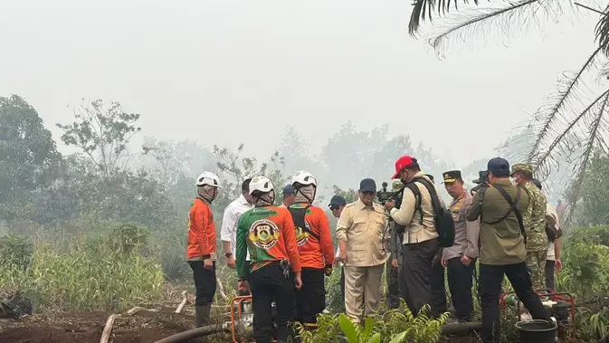 Usai Pontianak, Prabowo Pimpin Penanganan Kebakaran Hutan Kalimantan Tengah