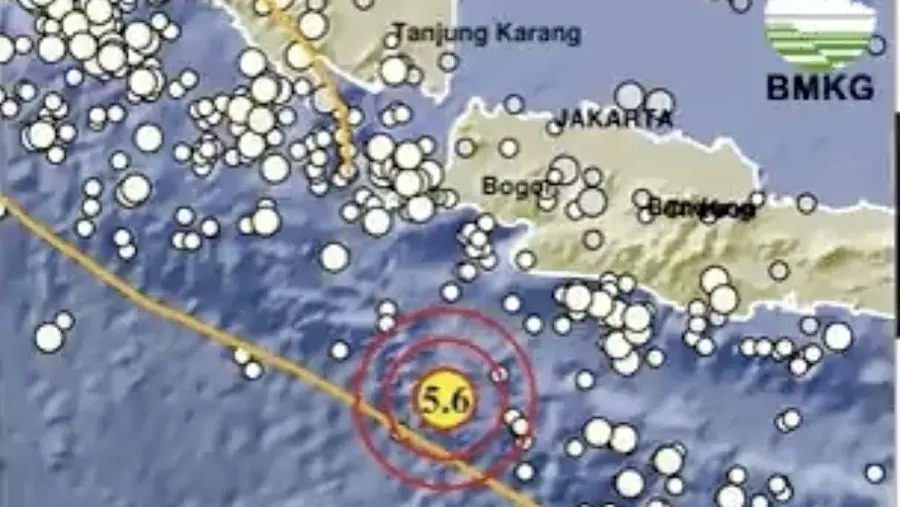 Gempa Magnitudo 5,5 Guncang Wilayah Selatan Bayah Banten, BMKG, Tidak Berpotensi Tsunami