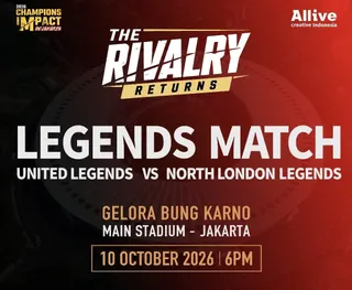 Legenda Sepak Bola Inggris Akan Berduel di SUGBK dalam Champions Impact in Jakarta 2026