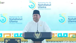 Buka Muktamar ke-35 NU di Jombang, Prabowo Ceritakan Makna Angka 8 dan 13 dalam Hidupnya