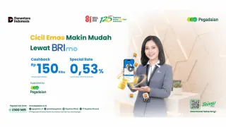 Layanan Cicil Emas Kini Tersedia di Aplikasi BRImo dengan Berbagai Promo