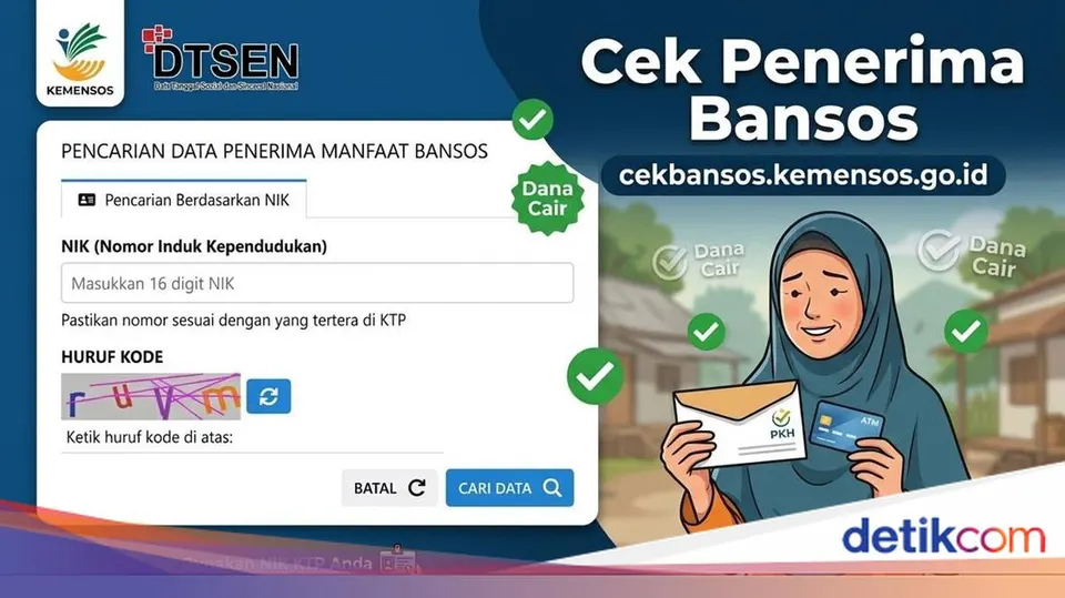 Akses Portal Resmi, Cara Cek Penerima Bansos di cekbansos.kemensos.go.id