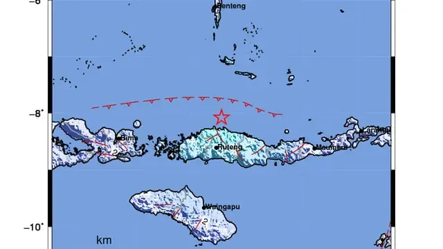 Gempa Magnitudo 5,2 Guncang 60 Km Timur Laut Ruteng-Manggarai NTT
