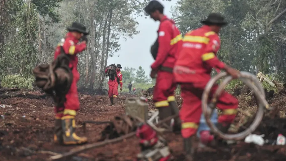 BNPB Perbaiki Komunikasi Usai Padamkan Karhutla Pakai Air Kolam