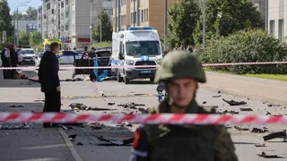Potret Mencekam Usai Mobil Meledak di Rusia, Tentara Tewas Ditempat