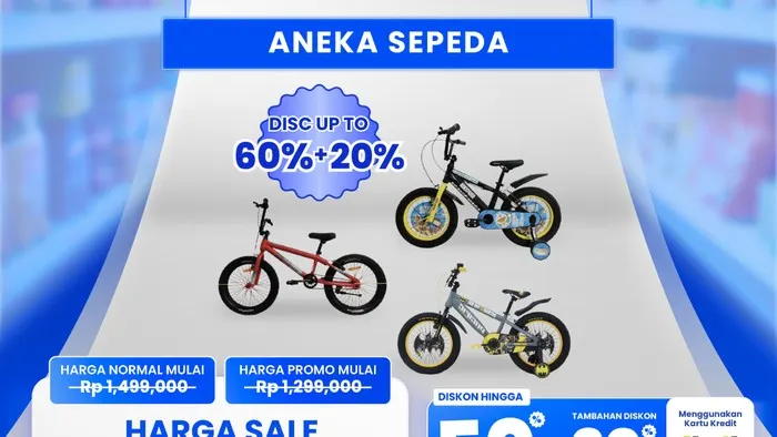 Cuma di Transmart Full Day Sale, Beli Sepeda Jadi Semurah Ini