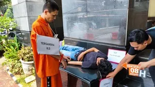 Terungkap Kejinya Rahmat Dimas Bunuh Ojol Tidur dari Reka Ulang