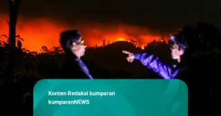 Foto, Kebakaran Gunung Merapi Ungup-ungup Merambat ke Sisi Selatan Ijen