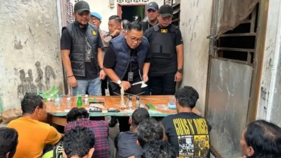 Polisi Gerebek 2 Sarang Narkoba di Medan, Sembilan Orang Diamankan