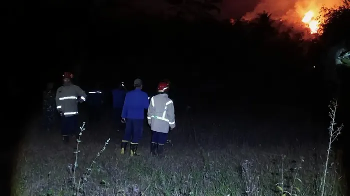 Kawasan Gunung Geulis Sukabumi Kebakaran, Empat Hektare Lahan dan Hutan Bambu Hangus