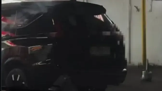 Polisi Beri Teguran untuk Pengendara Xpander yang Tutup Pelat Nomor Pakai Lakban