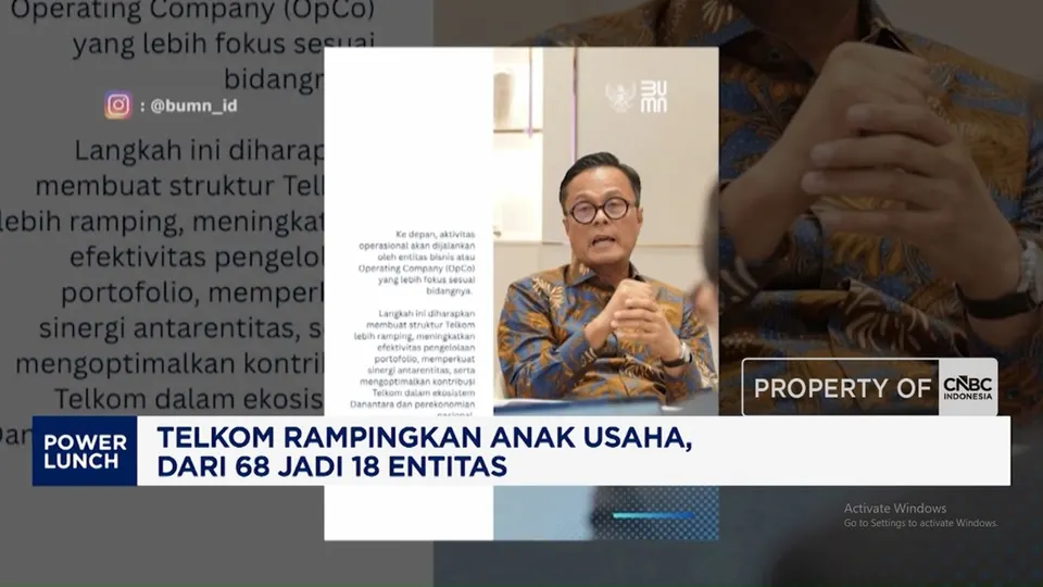 Telkom Rampingkan Anak Usaha dari 68 Menjadi 18 Entitas