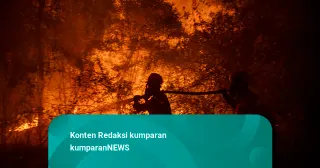 Foto, Kebakaran Lahan di Ogan Ilir Mengganas, Petugas Gabungan Turun Tangan