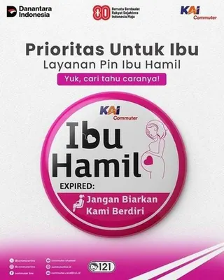 Viral Perempuan Diduga Pakai Pin Hamil Palsu demi Duduk di Kursi Prioritas KRL