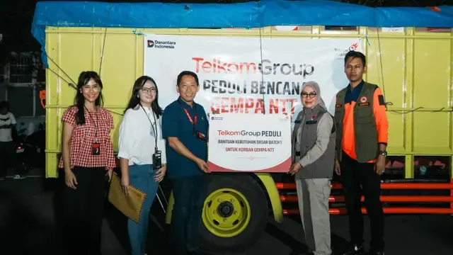 TelkomGroup Salurkan Bantuan Rp1,3 Miliar untuk Warga Terdampak Gempa NTT