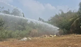 Antisipasi Karhutla, Polres Purwakarta Siram Puluhan Hektare Lahan Kering