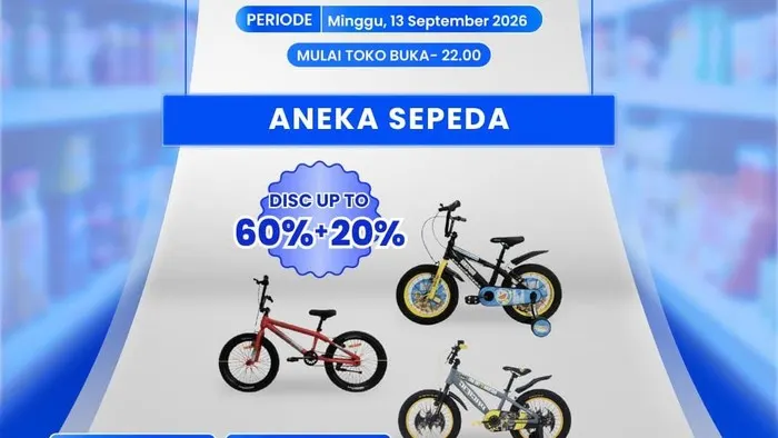 Besok Transmart Full Day Sale! Sepeda Dibanderol Mulai Rp 1 Jutaan