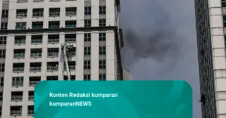 Apartemen Pavilion di Jakarta Pusat Terbakar, Petugas Kerahkan Bronto Skylift Evakuasi Penghuni
