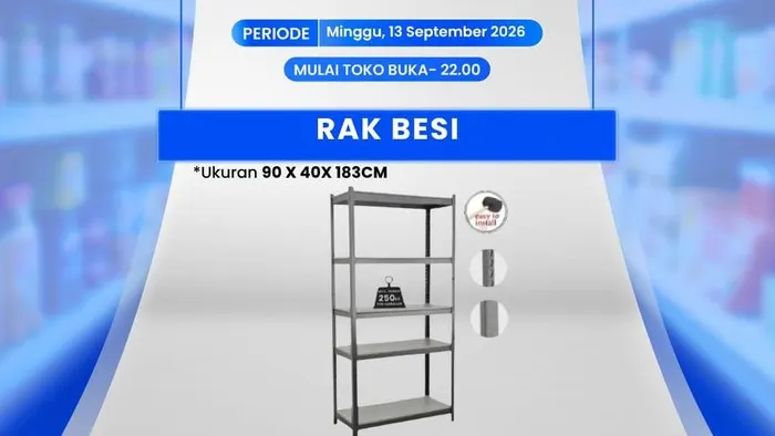 Rak Besi di Transmart Full Day Sale Rp 879 Ribu, Diskon Tembus Rp 1 Juta