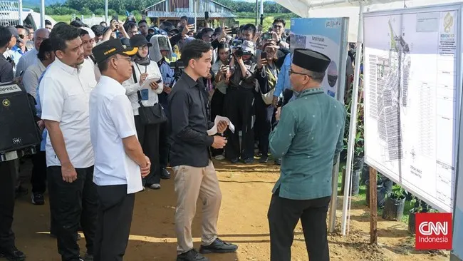 Gibran Pastikan Pembangunan Huntap Penyintas Bencana di Tapsel Dimulai September
