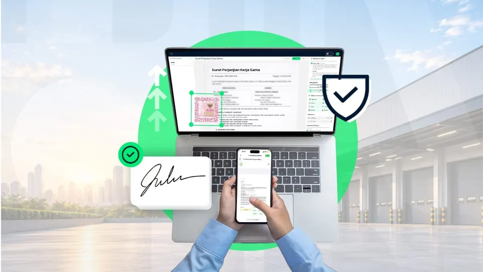 Tanda Tangan dan e-Meterai Digital Pangkas Waktu Proses Dokumen hingga 80 Persen