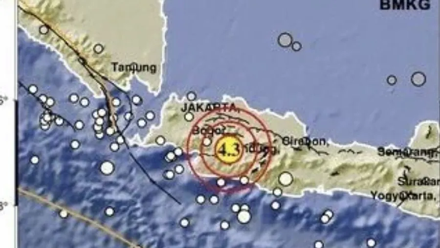Jakarta Goyang, BMKG Laporkan Gempa Magnitudo 4,3 di Cianjur