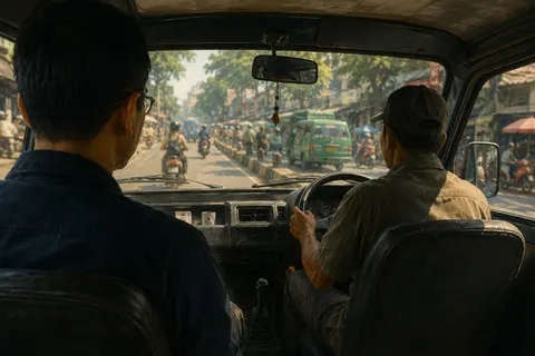 Merekam Denyut Kehidupan Sopir Angkot di Tengah Dominasi Transportasi Daring