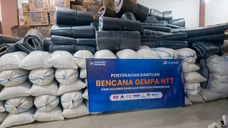Danareksa Gerakkan Ekosistem 7 Kawasan Industri, Salurkan 9,5 Ton Beras untuk Korban Gempa NTT