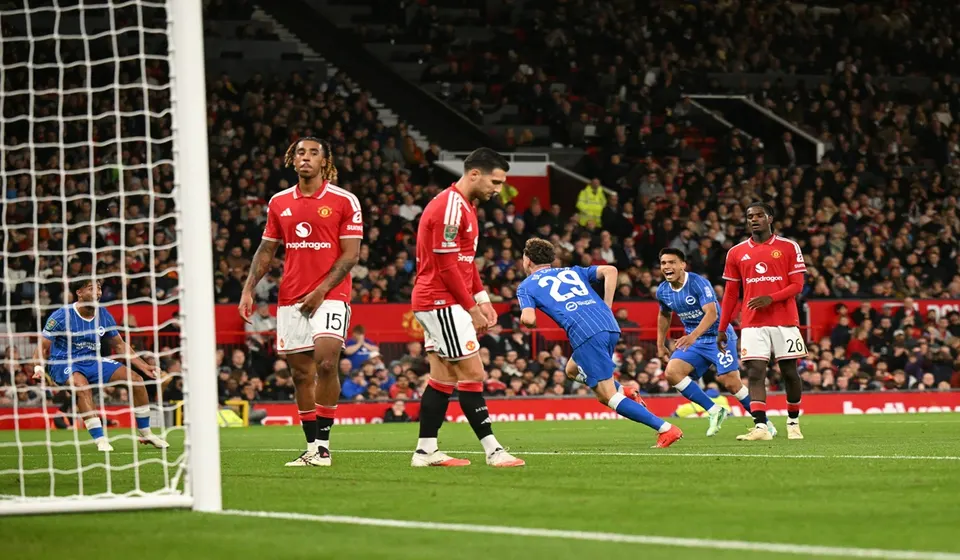 Hasil Piala Liga Manchester United vs Brighton and Hove Albion Kena Comeback The Seagulls, Setan Merah Tersingkir